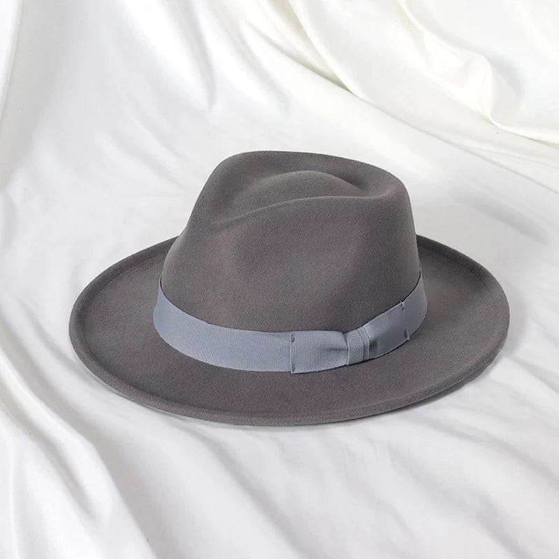 Le Comptoir du Chapeau Fedora Jazz Bowknot Laine Mixte