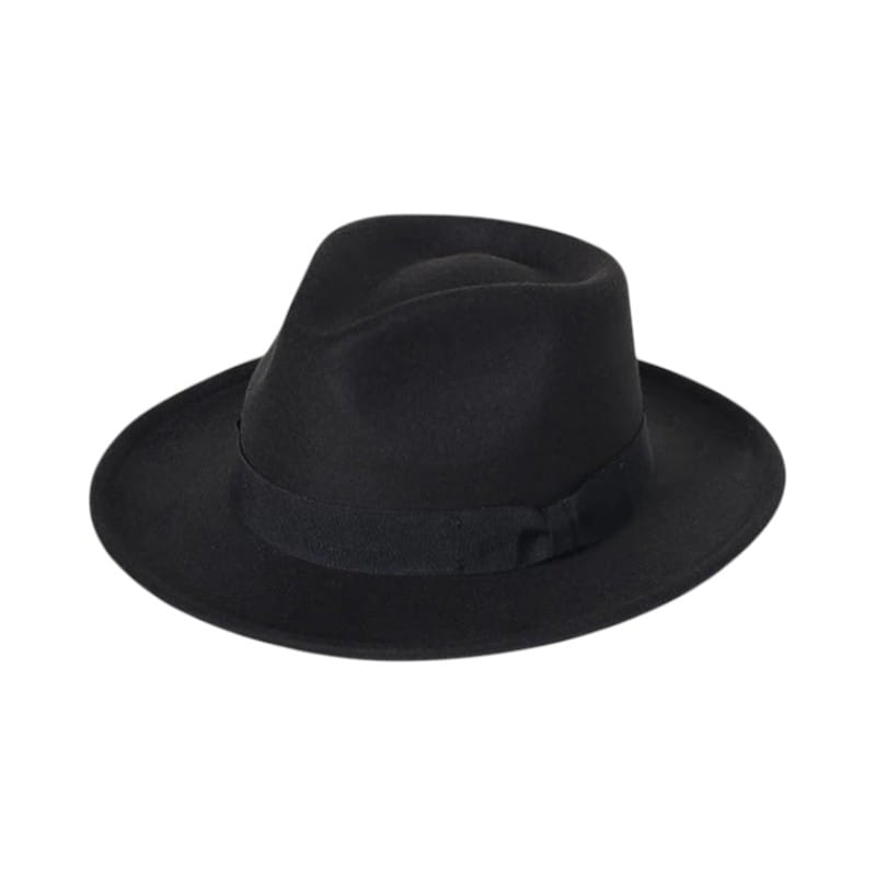 Le Comptoir du Chapeau Noir / 58-60 cm Fedora Jazz Bowknot Laine Mixte