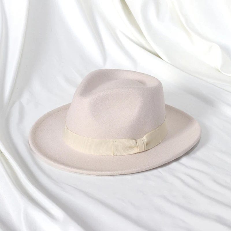 Le Comptoir du Chapeau Fedora Jazz Bowknot Laine Mixte