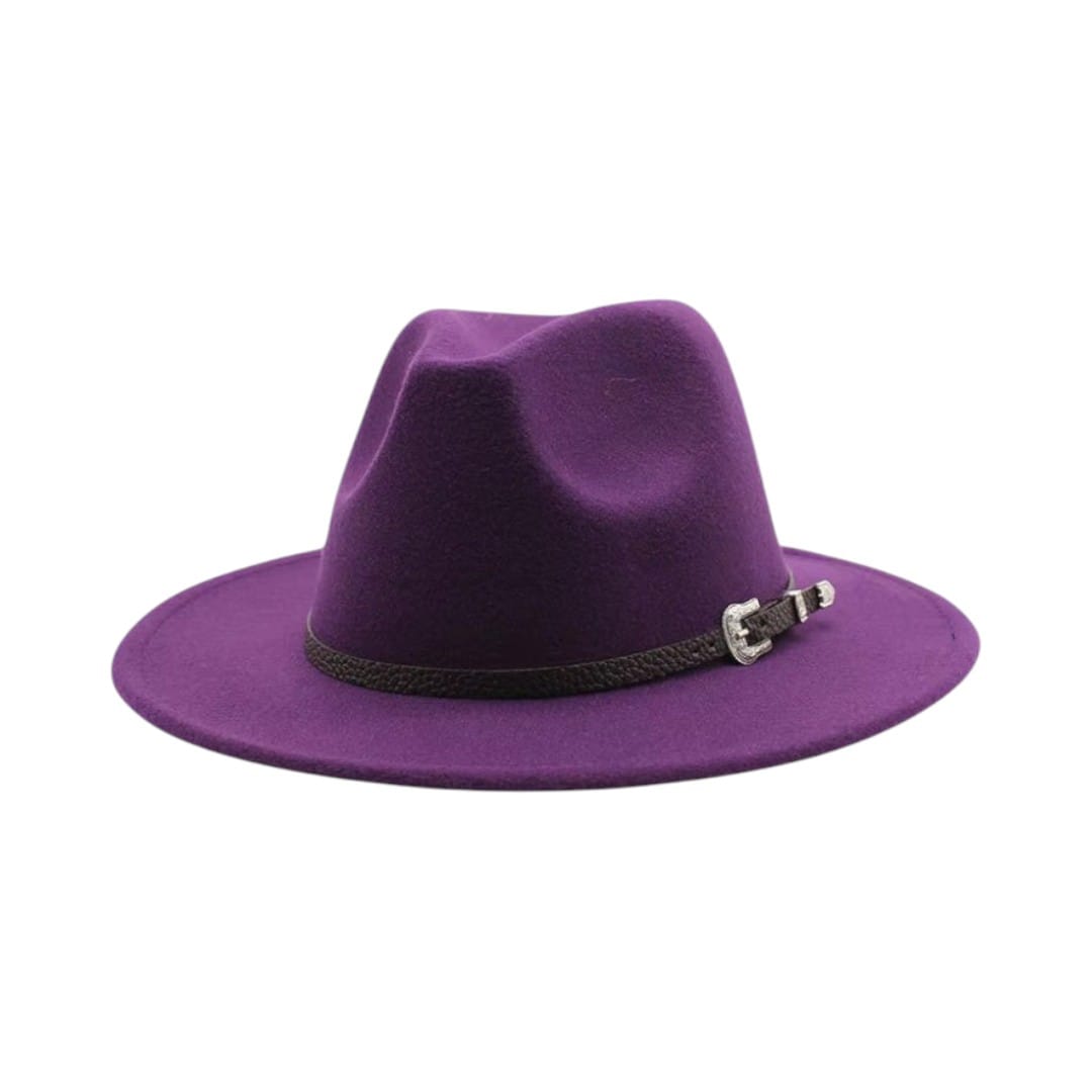 Le Comptoir du Chapeau Violet / M (56-58cm) Fedora Jazz Feutre Grande Taille Mixte