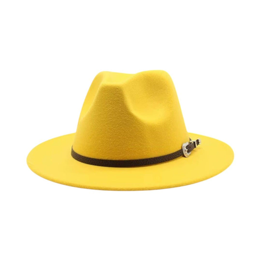 Le Comptoir du Chapeau Jaune / M (56-58cm) Fedora Jazz Feutre Grande Taille Mixte