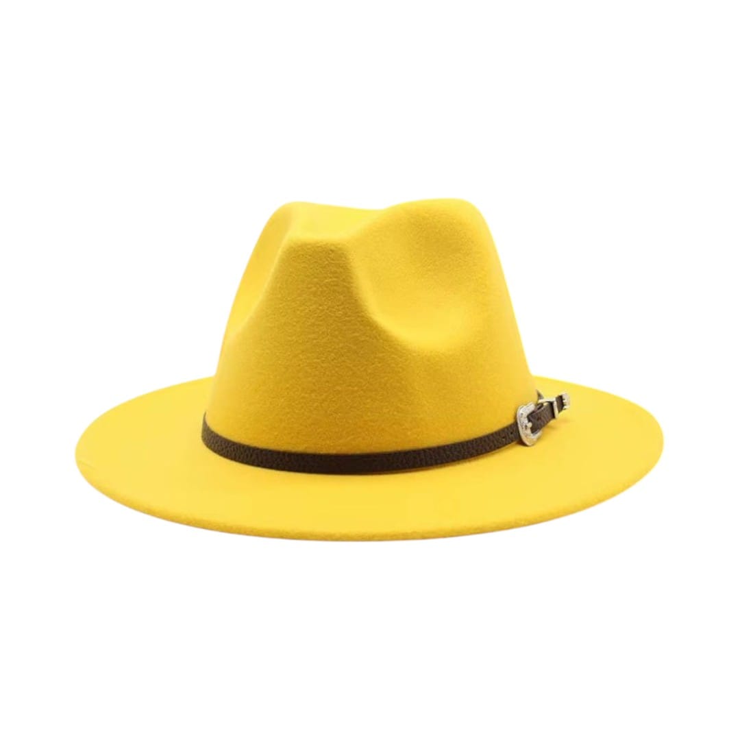 Le Comptoir du Chapeau Jaune / M (56-58cm) Fedora Jazz Feutre Grande Taille Mixte