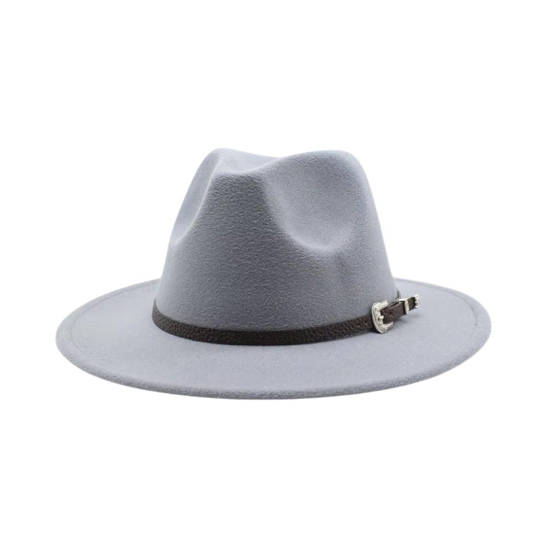 Le Comptoir du Chapeau Gris / M (56-58cm) Fedora Jazz Feutre Grande Taille Mixte