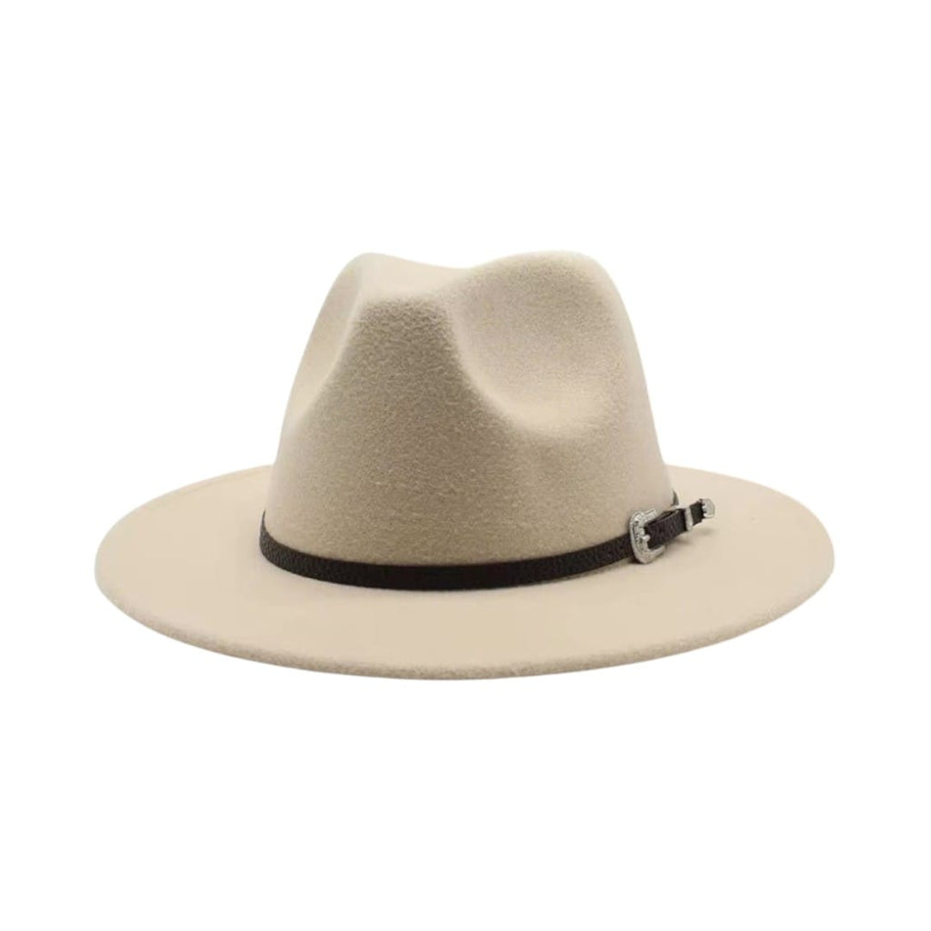 Le Comptoir du Chapeau Beige / M (56-58cm) Fedora Jazz Feutre Grande Taille Mixte