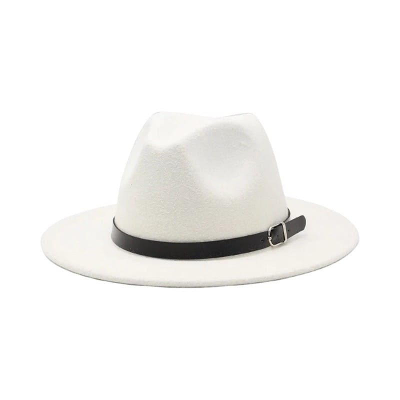 Le Comptoir du Chapeau Blanc / 59-60 cm Fedora Jazz Laine Imitation Feutre