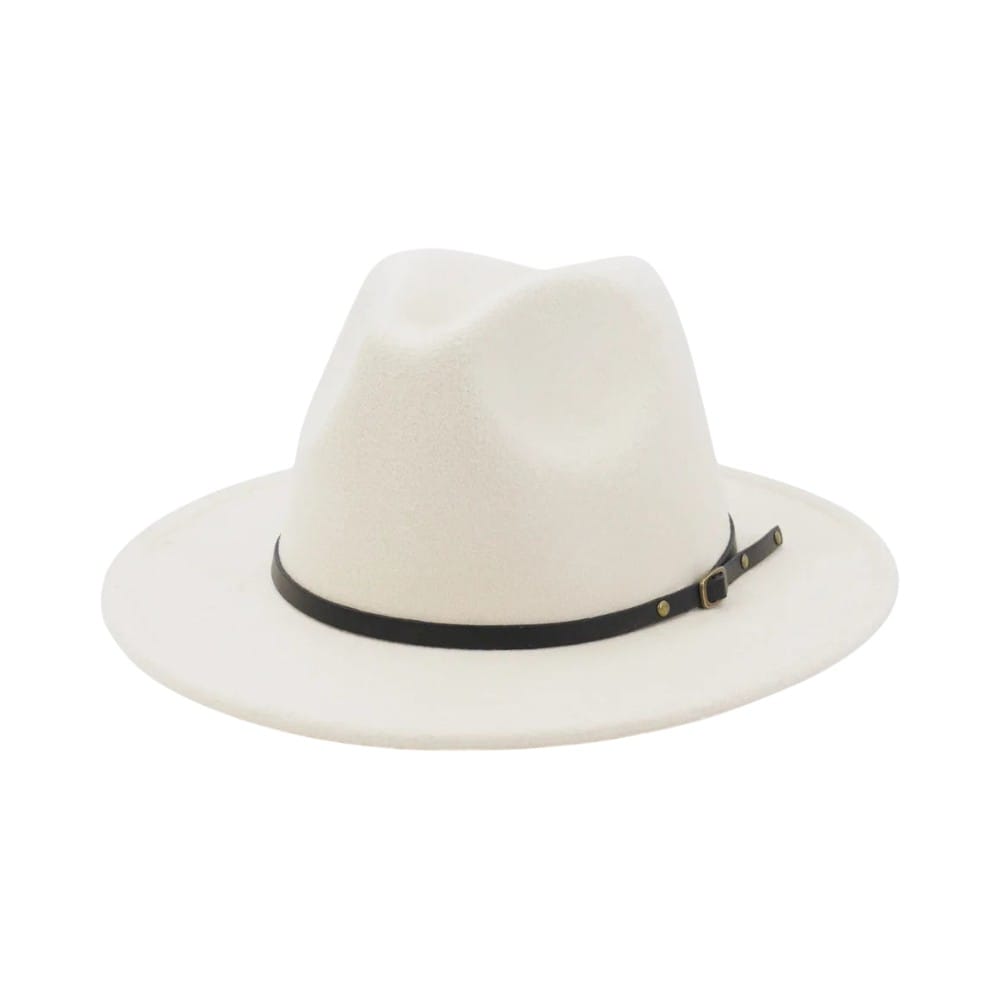 Le Comptoir du Chapeau Beige / 59-60 cm Fedora Jazz Laine Imitation Feutre