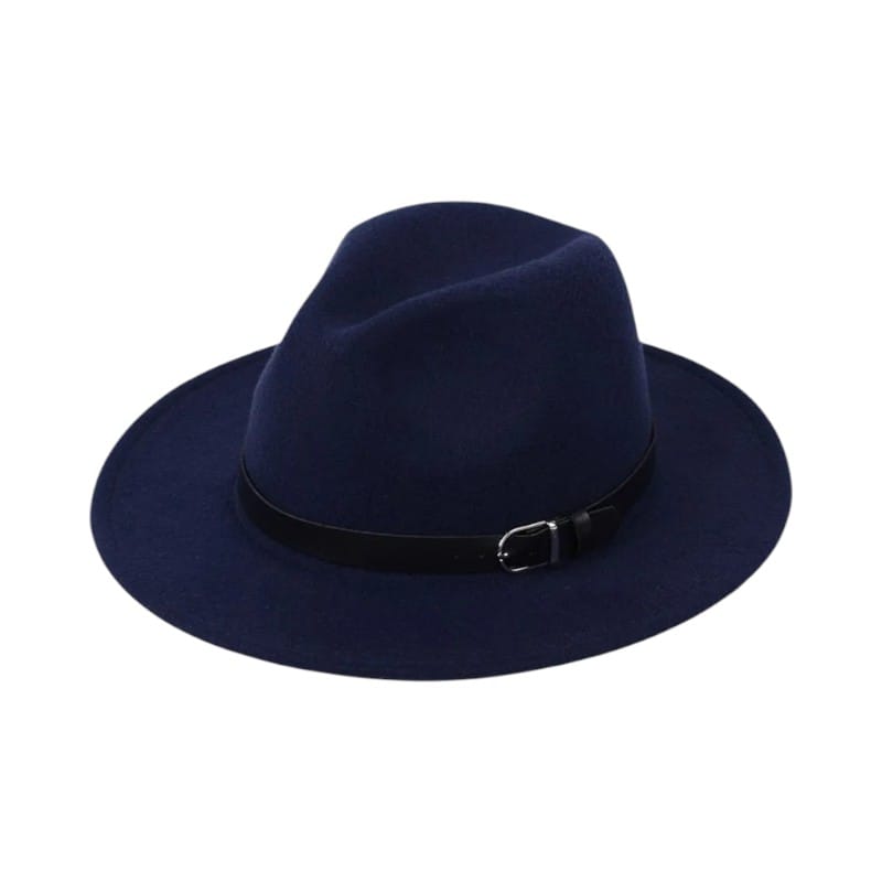 Le Comptoir du Chapeau Marine / 59-60 cm Fedora Jazz Laine Imitation Feutre