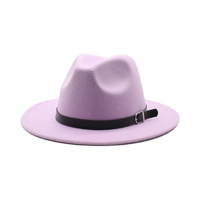 Le Comptoir du Chapeau Violet Clair / 59-60 cm Fedora Jazz Laine Imitation Feutre