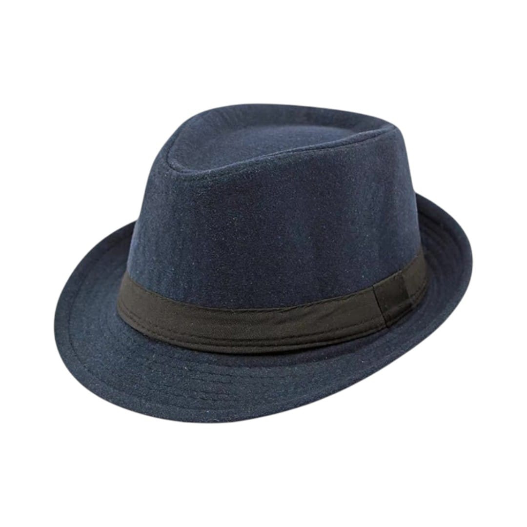 Le Comptoir du Chapeau Bleu Marine Fedora Jazz Mixte