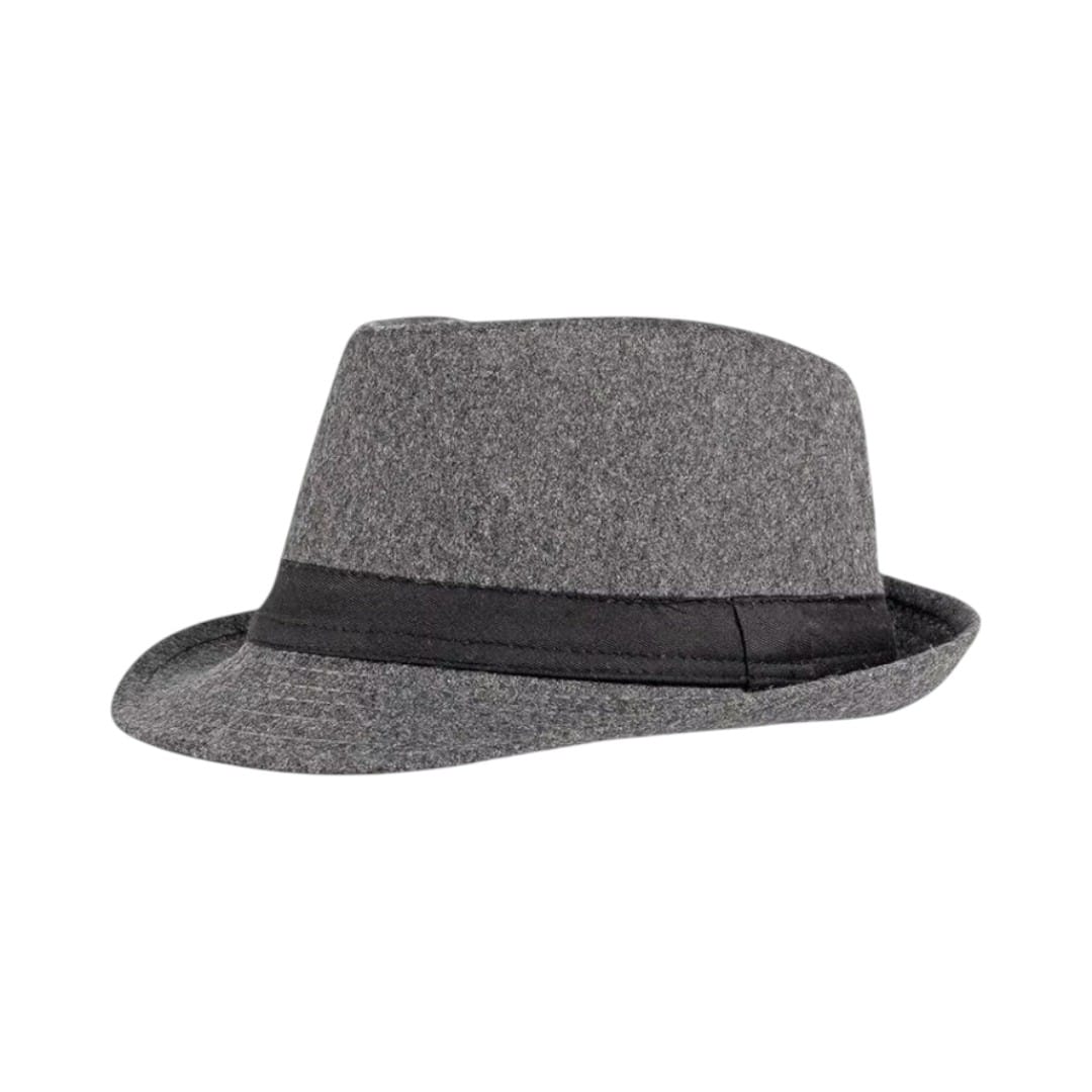 Le Comptoir du Chapeau Gris Foncé Fedora Jazz Mixte