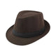 Le Comptoir du Chapeau Marron Fedora Jazz Mixte