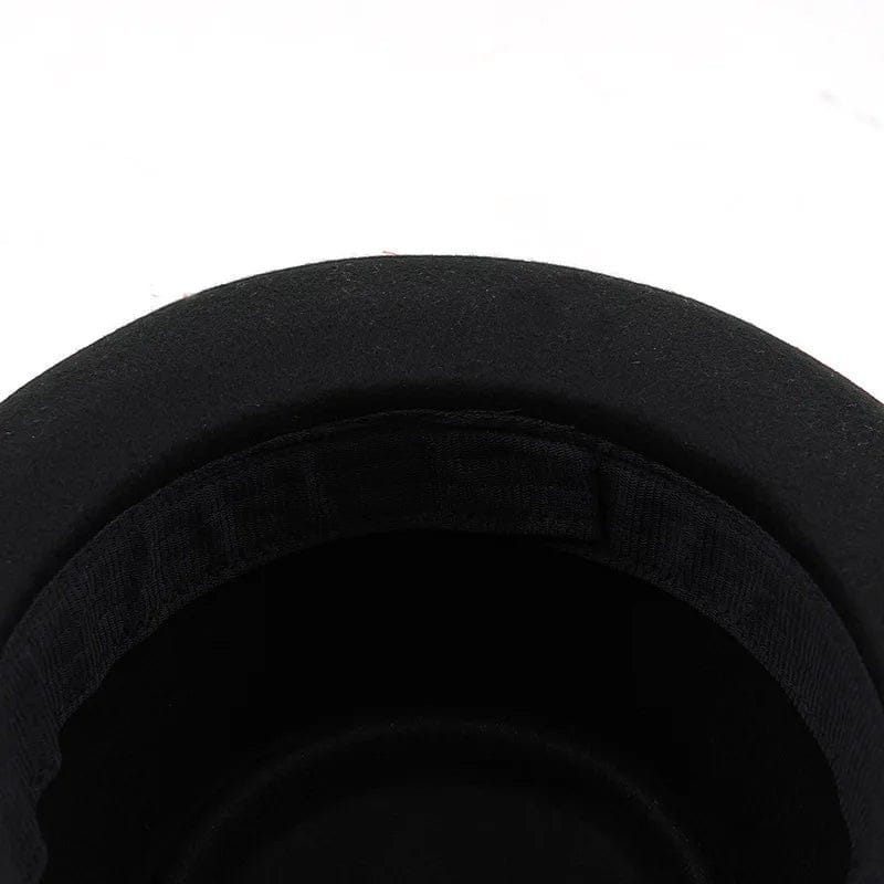 Le Comptoir du Chapeau Noir / 56-58cm Fedora Pork Feutre Bord Court