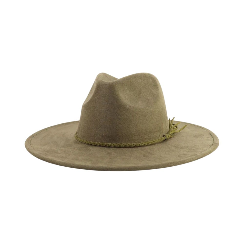Le Comptoir du Chapeau Fedora Suede Large Bord 9.5cm