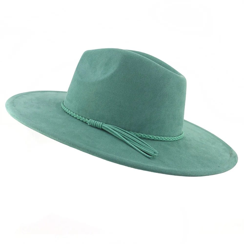 Le Comptoir du Chapeau Fedora Suede Large Bord 9.5cm