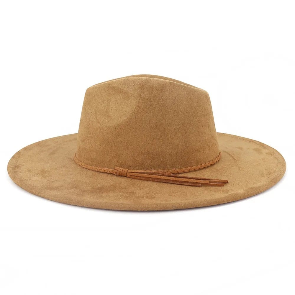 Le Comptoir du Chapeau Fedora Suede Large Bord 9.5cm