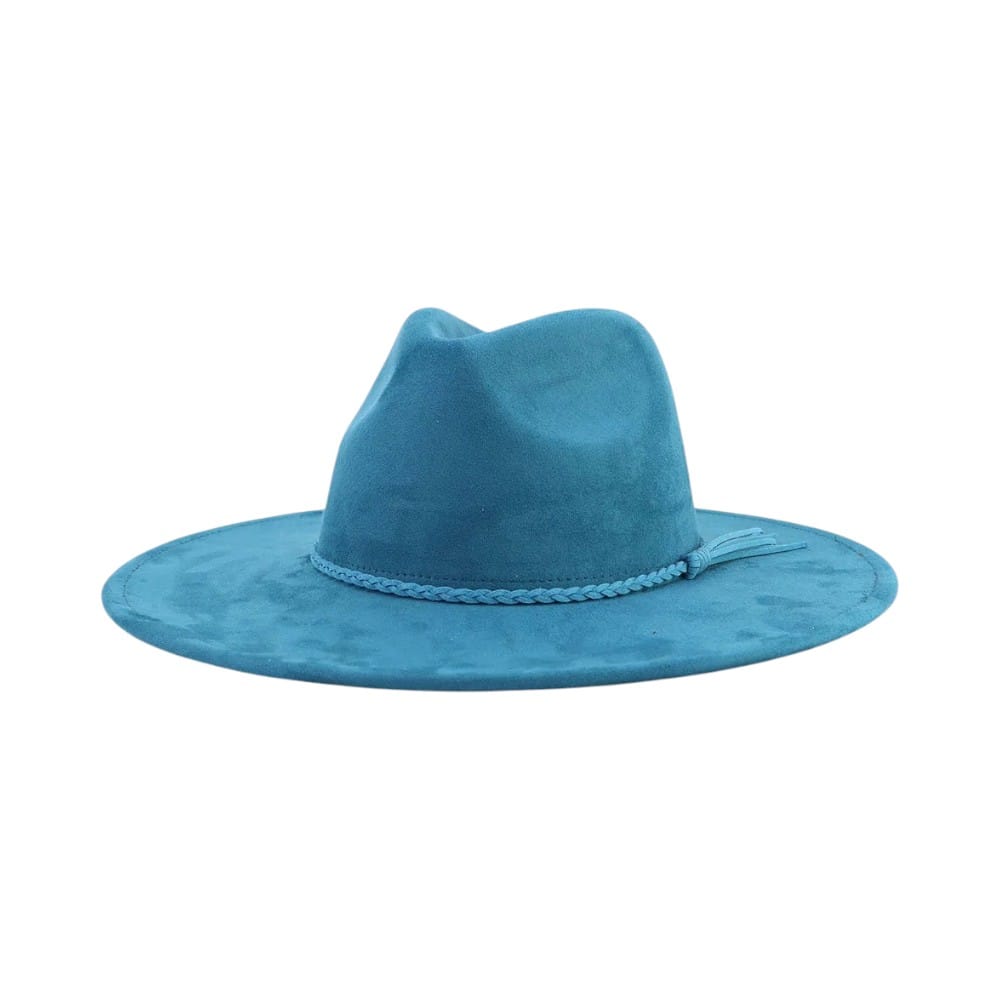Le Comptoir du Chapeau Fedora Suede Large Bord 9.5cm