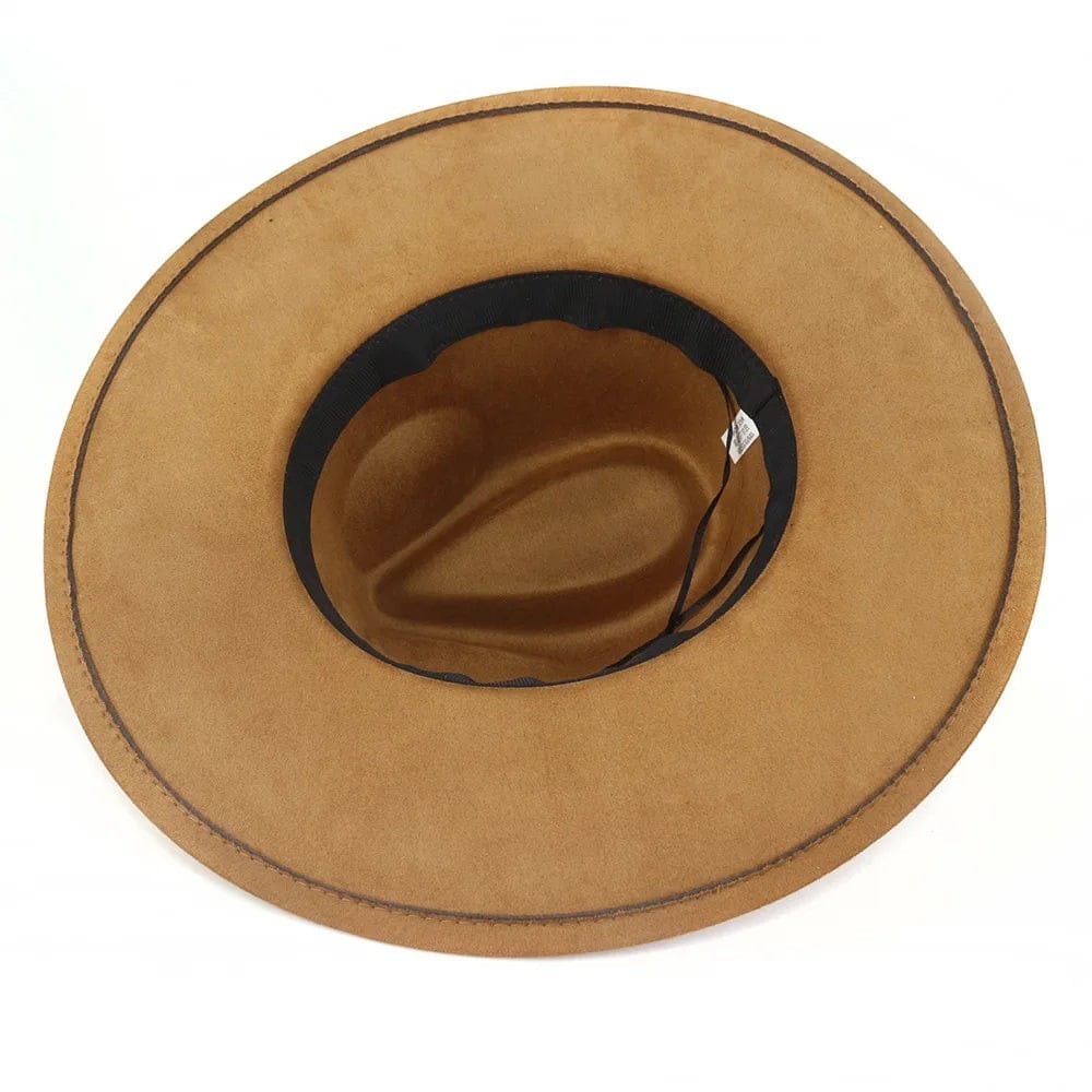 Le Comptoir du Chapeau Fedora Suede Large Bord 9.5cm