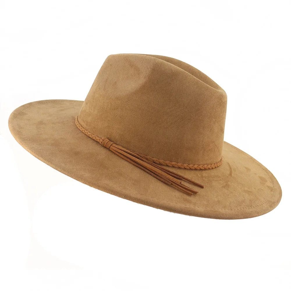 Le Comptoir du Chapeau Fedora Suede Large Bord 9.5cm