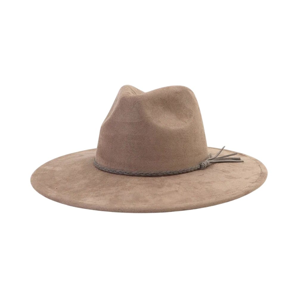 Le Comptoir du Chapeau Fedora Suede Large Bord 9.5cm