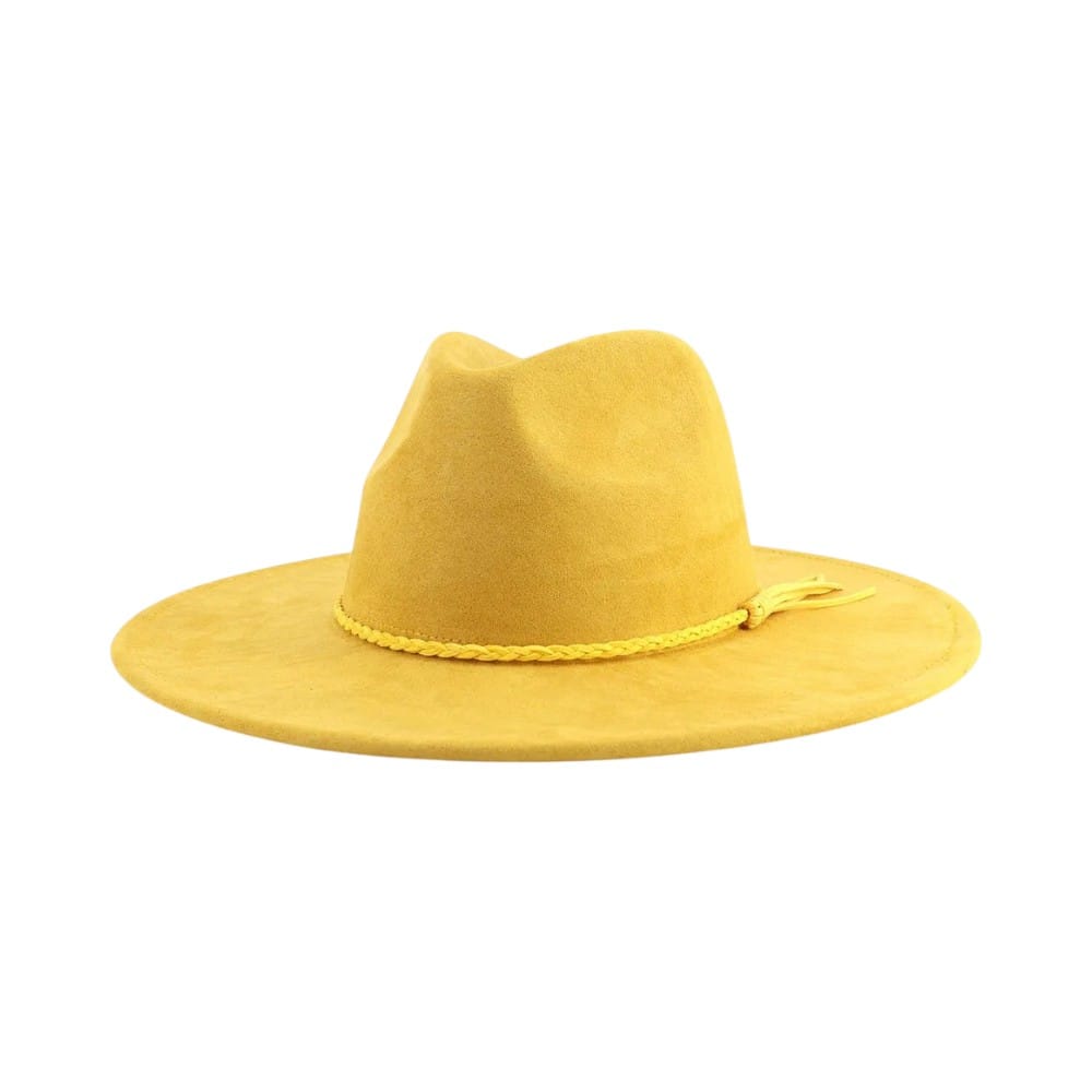 Le Comptoir du Chapeau Fedora Suede Large Bord 9.5cm