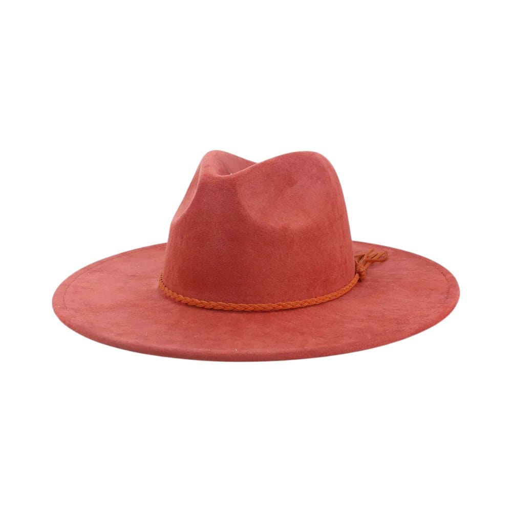 Le Comptoir du Chapeau Fedora Suede Large Bord 9.5cm