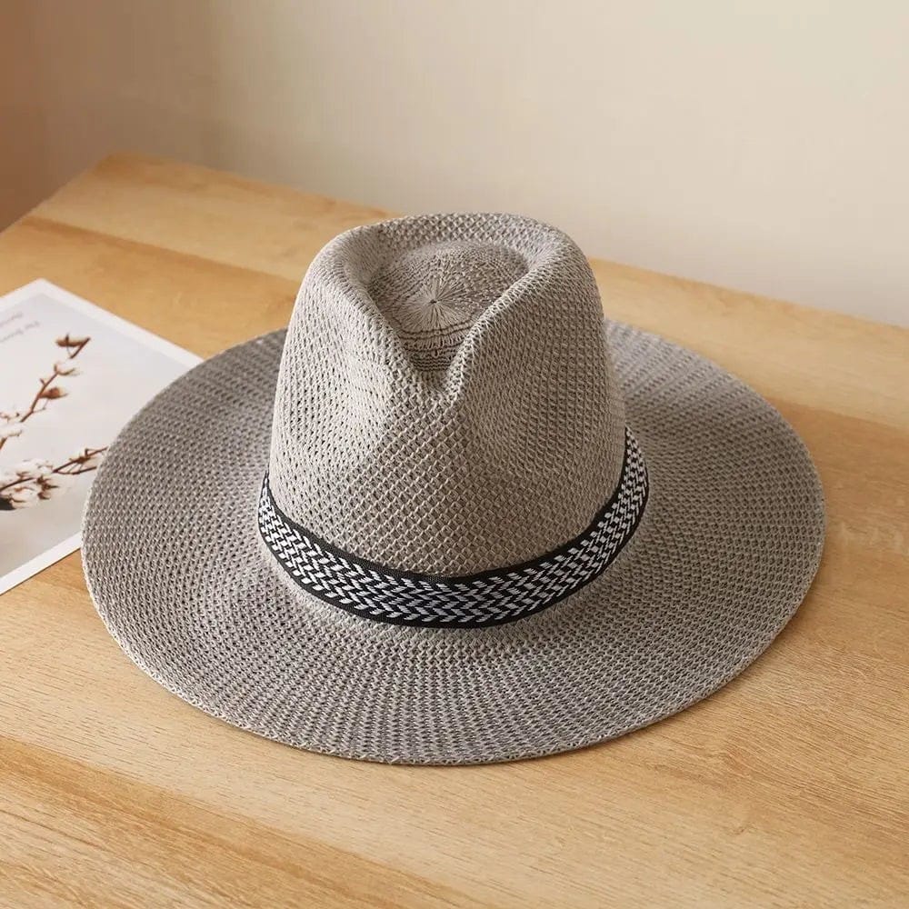Le Comptoir du Chapeau Panama Paille Jazz Bord Large Été