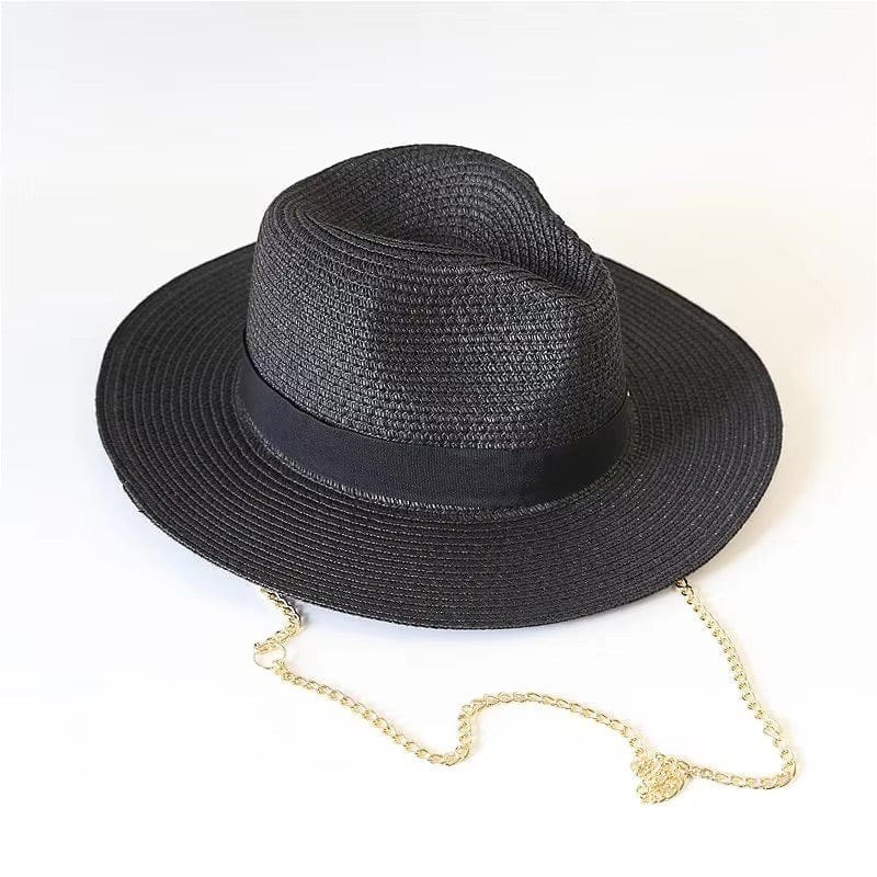 Le Comptoir du Chapeau Panama Paille Lettres Métal