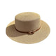 Le Comptoir du Chapeau Marron Clair / 56-58cm Panama Paille Ruban Nœud Femme Plage
