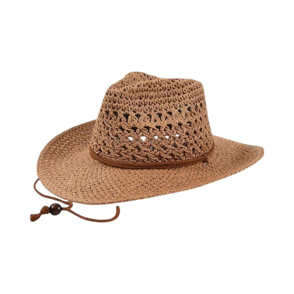 Le Comptoir du Chapeau Marron Clair / Taille unique Panama Paille Souple Large Bord Plage
